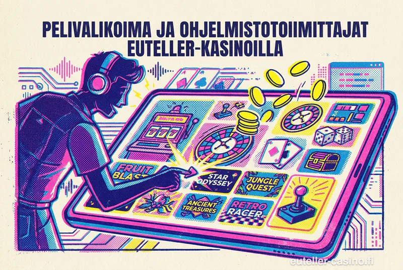 Pelivalikoima ja ohjelmistotoimittajat Euteller-kasinoilla